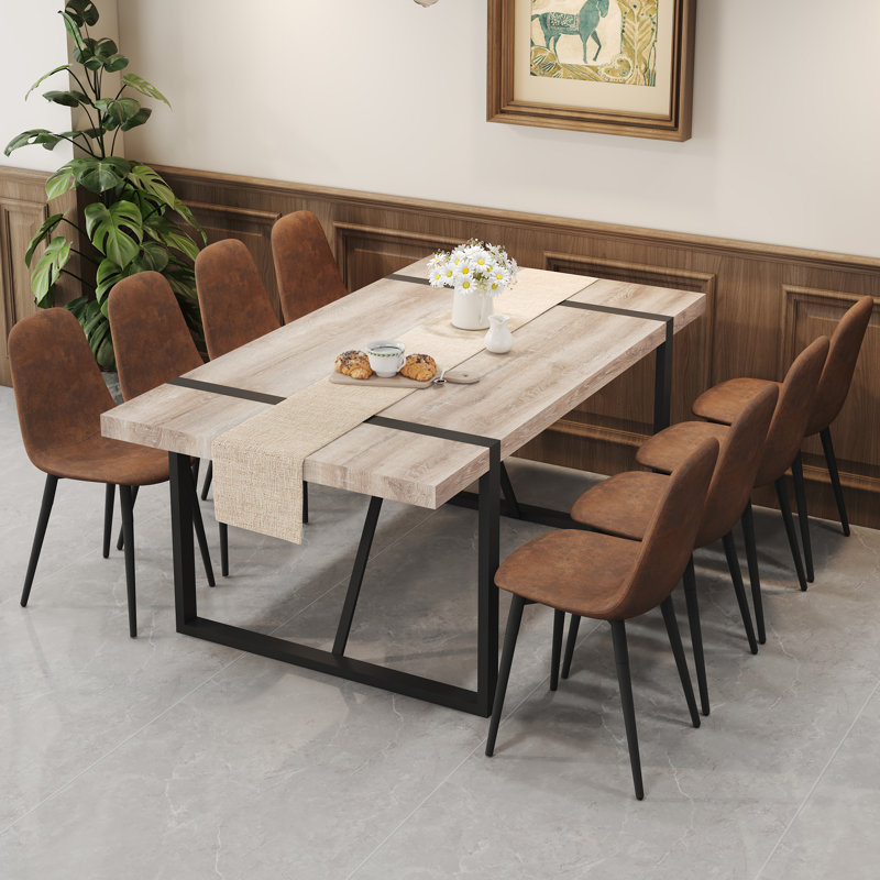 9 piece solid wood dining set discount